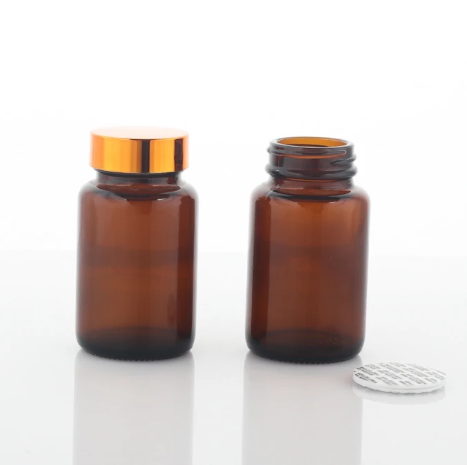 wide mouth glass packer bottle